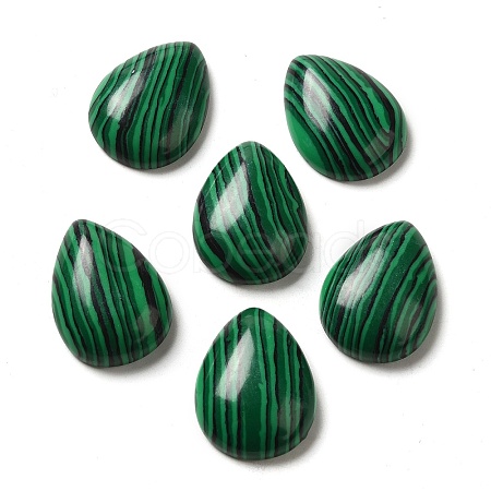 Synthetic Malachite Cabochons G-P521-02B-1