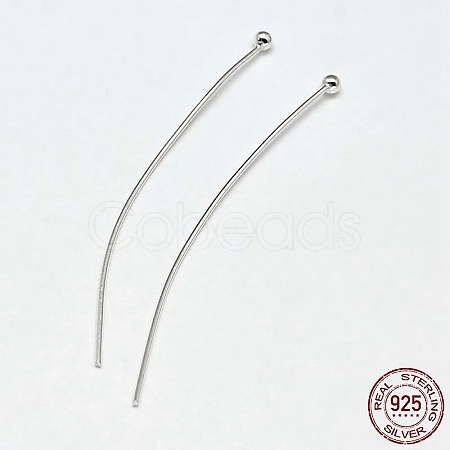925 Sterling Silver Ball Head Pins LS-STER-F018-03M-01-1