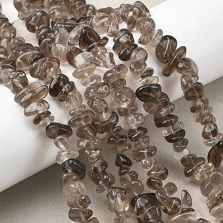 Natural Smoky Quartz Beads Strands G-P622-A01-01-1
