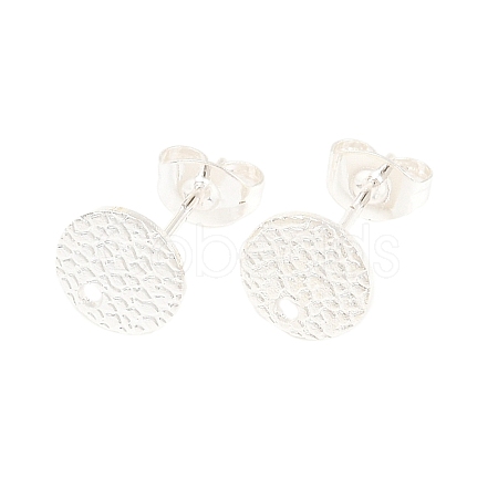 304 Stainless Steel Stud Earring Findings STAS-O119-15B-S-1