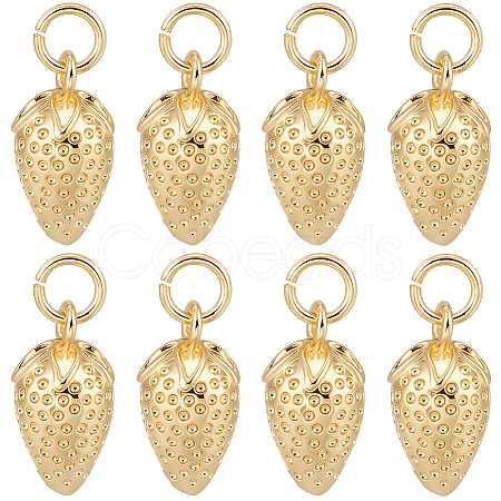 10Pcs Brass Pendant Rhinestones Settings KK-BBC0018-10-1