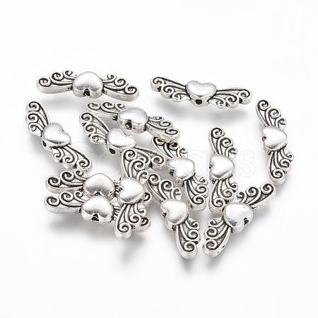 Tibetan Style Alloy Beads X-TIBEB-6533-AS-LF-1