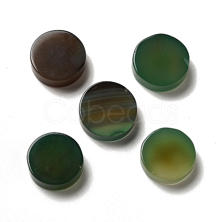 Natural Green Onyx Agate Cabochons G-A213-03B-1