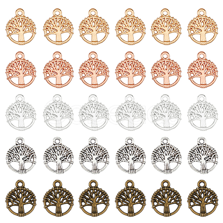 300Pcs 5 Colors Alloy Charms FIND-HY0002-61-1