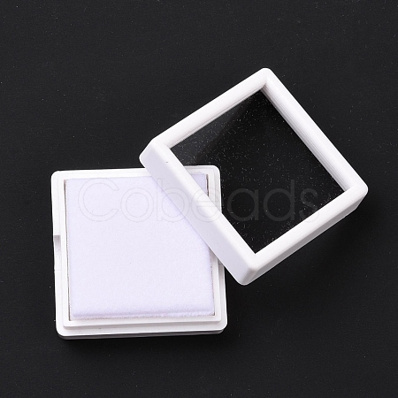 Square Plastic Diamond Presentation Boxes OBOX-G017-01B-1