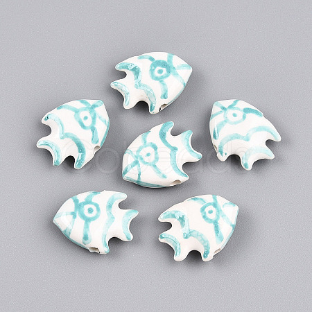 Handmade Porcelain Beads PORC-N009-08A-1