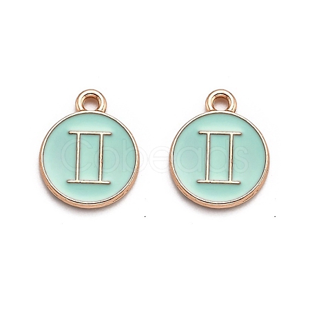 Alloy Enamel Pendants ENAM-S124-01B-15I-1
