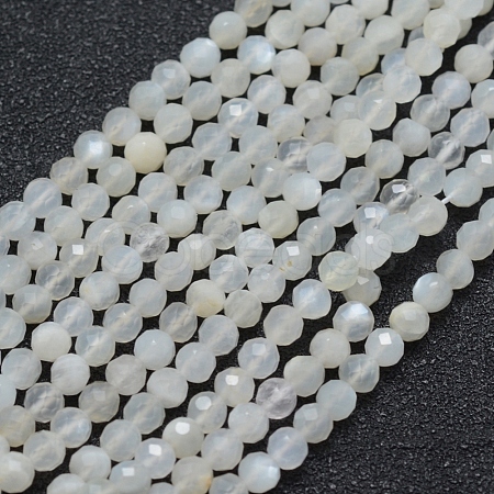 Natural White Moonstone Beads Strands G-E411-07-3mm-1