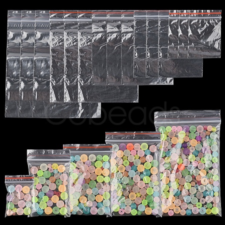 300Pcs 5 Styles Plastic Zip Top Bags OPP-FS0001-22-1