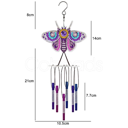 DIY Wind Chime Diamond Painting Kit PW-WG16014-04-1