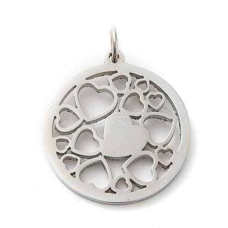 Non-Tarnish 304 Stainless Steel Pendants STAS-C086-05F-P-1