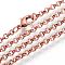 Iron Rolo Chains Necklace Making, with Lobster Clasps, Soldered, Red Copper, 23.6 inch(60cm)