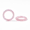 UV Plating Opaque Acrylic Beads Frames, Flower Ring, Pink, 42.5x43x5.5mm, Hole: 2.5mm, Inner Diameter: 31mm