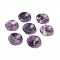 Natural Lepidolite Worry Stones, Flower Shape, 37.5~38x38x7~7.5mm