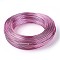 Round Aluminum Wire, Bendable Metal Craft Wire, for DIY Jewelry Craft Making, Hot Pink, 7 Gauge, 3.5mm, 20m/500g(65.6 Feet/500g)