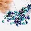 Ocean Mix Pearlized Glass Pearl Beads HY-X006-8mm-11-3