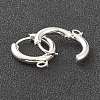 201 Stainless Steel Huggie Hoop Earring Findings STAS-P283-01B-S-2