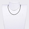 Natural Obsidian Beaded Necklaces NJEW-JN02492-09-4