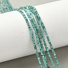 Natural HuBei Turquoise Beads Strands G-G271-G05-1x1.5mm-1