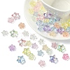 60Pcs 3 Styles UV Plating Transparent Acrylic Beads MACR-YW0004-71-1