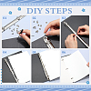 Iron Notebook 3-Ring Loose Leaf Book Binder Hinged Clamp FIND-WH20007-15E-P-6