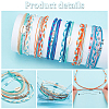 6 Sets 6 Style Natural Shell Braided Bead Bracelets Set BJEW-PH0004-18-4