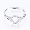 Adjustable Brass Finger Ring Components KK-L154-21P-1