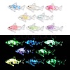 10Pcs Transparent Luminous Acrylic Pendants TACR-FP0001-02C-1