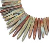 Natural Aqua Terra Jasper Graduated Beads Strands G-F604-07-2