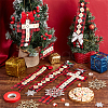 DIY Christmas Themed Wood Pendant Decorations Kits DIY-NB0012-73-4