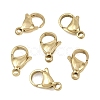 304 Stainless Steel Lobster Claw Clasps STAS-D218-01G-04-1