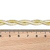 304 Stainless Steel Twist Rope Chain Bracelet for Men Women BJEW-P284-02G-5