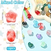 12Pcs 4 Styles Transparent Resin Beads RESI-YW0005-79-3