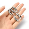 Hollow Tibetan Style Alloy Beads TIBEB-YW0001-23-3