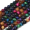 Natural Tiger Eye Beads Strands G-G101-6mm-6-5