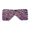 Natural Amethyst Woven Eye Mask AJEW-P074-11F-4