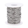 Tarnish Resistant 304 Stainless Steel Cuban Link Chains CHS-M003-13P-B-3