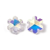 Electroplate Transparent Glass Pendants GLAA-A008-05C-3