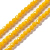 Faceted Glass Beads Strands EGLA-J042-35B-07-1