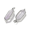 Natural Amethyst Faceted Double Terminal Pointed Pendants G-G181-05P-02-2