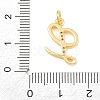 Brass Micro Pave Clear Cubic Zirconia Pendants CU-CBA7939-01L-G-3