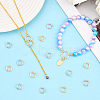 20Pcs 2 Colors Brass Locking Jump Rings KK-BBC0023-07C-4