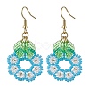 3 Pairs Handmade Seed Beads Dangle Earrings EJEW-MZ00143-3