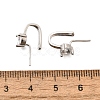 925 Sterling Silver Cubic Zirconia Pendants Bails STER-R011-08P-3