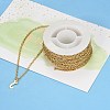 Ion Plating(IP) 304 Stainless Steel Textured Cable Chains CHS-H012-01G-6