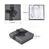 Bowknot Organza Ribbon Cardboard Bracelet Bangle Gift Boxes BC148-05-2