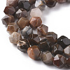 Natural Petrified Wood Beads Strands G-F668-02-6mm-3