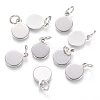 Non-Tarnish 304 Stainless Steel Charms STAS-I124-02B-P-1