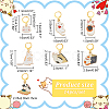 Cat Pendant Stitch Markers HJEW-AB00480-2