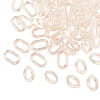 100Pcs 2 Styles Transparent Acrylic Linking Rings OACR-CJ0001-17-3